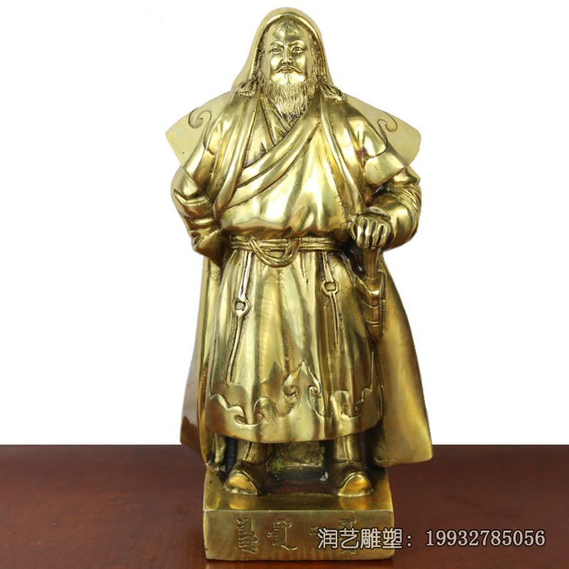 铜雕成吉思汗雕塑 铜雕成吉思汗雕塑