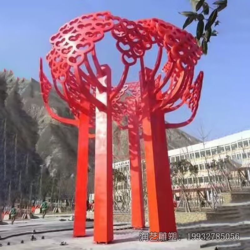 城市不锈钢景观树雕塑 城市不锈钢景观树雕塑