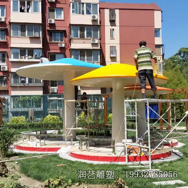 户外不锈钢蘑菇景观雕塑 户外不锈钢蘑菇景观雕塑