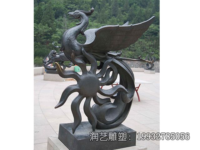 铜雕凤凰雕塑 铜雕凤凰雕塑
