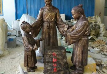 铜雕孔融让梨人物雕塑