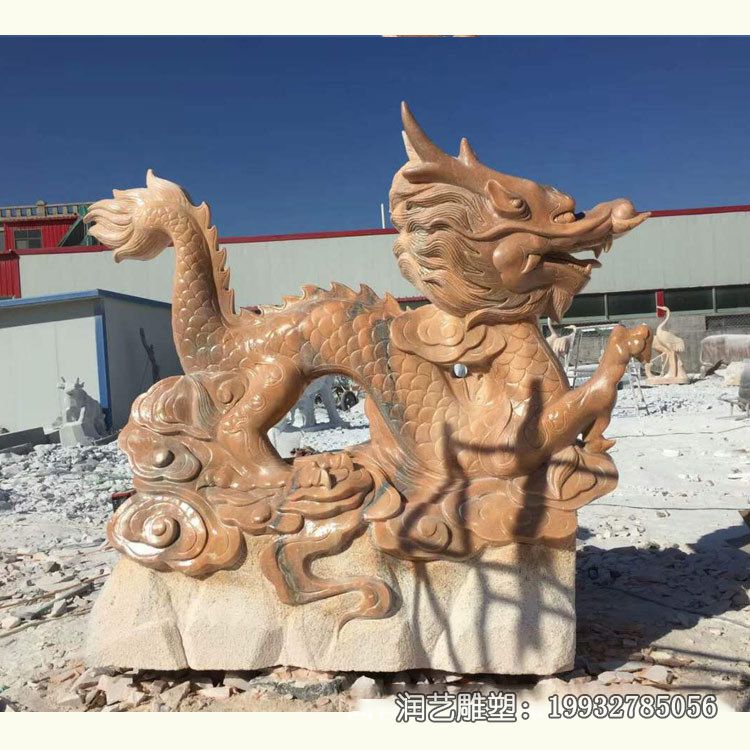石雕动物龙雕塑 石雕动物龙雕塑