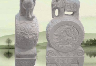 石雕门墩景观雕塑