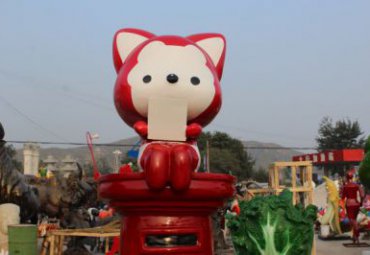 玻璃钢城市卡通阿狸雕塑