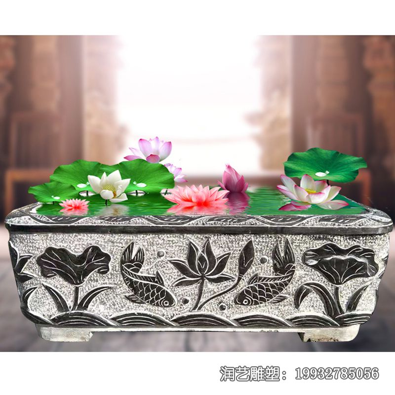 水缸景观石雕雕塑 水缸景观石雕雕塑