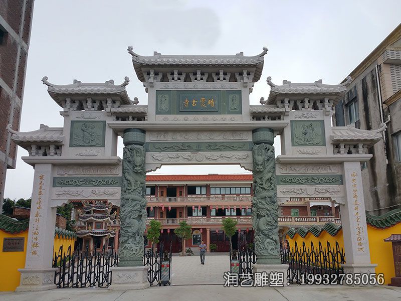石雕景观牌楼雕塑 石雕景观牌楼雕塑