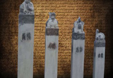拴马桩石雕雕塑