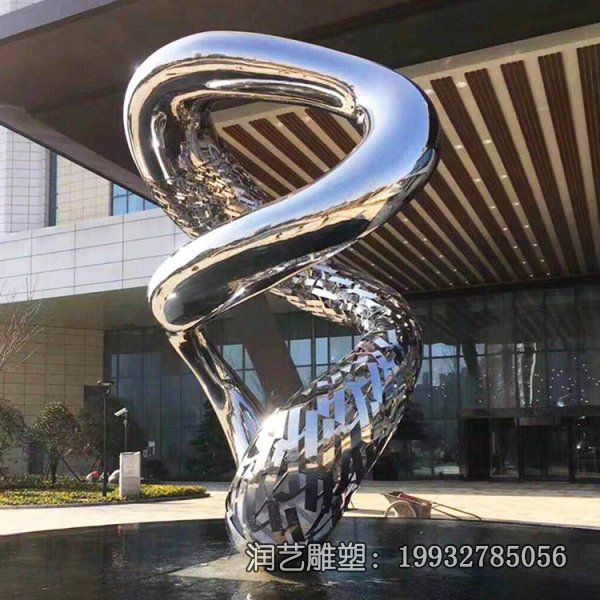 不锈钢企业螺旋景观雕塑 不锈钢企业螺旋景观雕塑