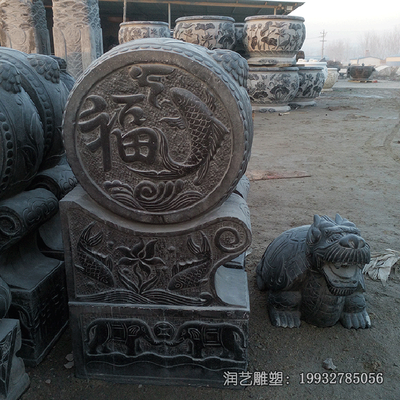 石雕抱鼓石雕塑 石雕抱鼓石雕塑