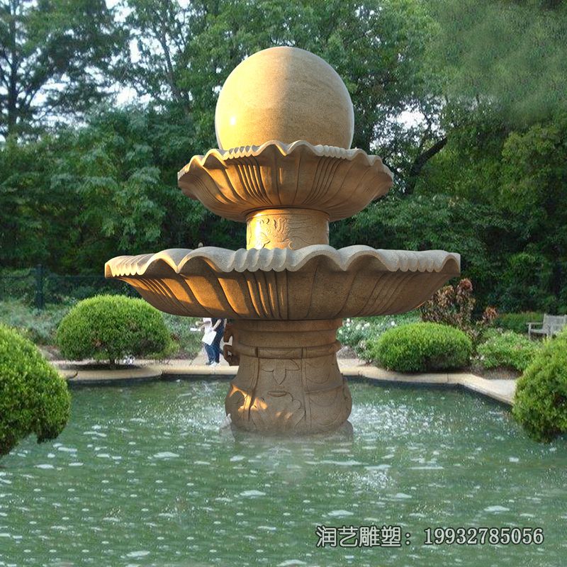 石雕园林风水球雕塑 石雕园林风水球雕塑