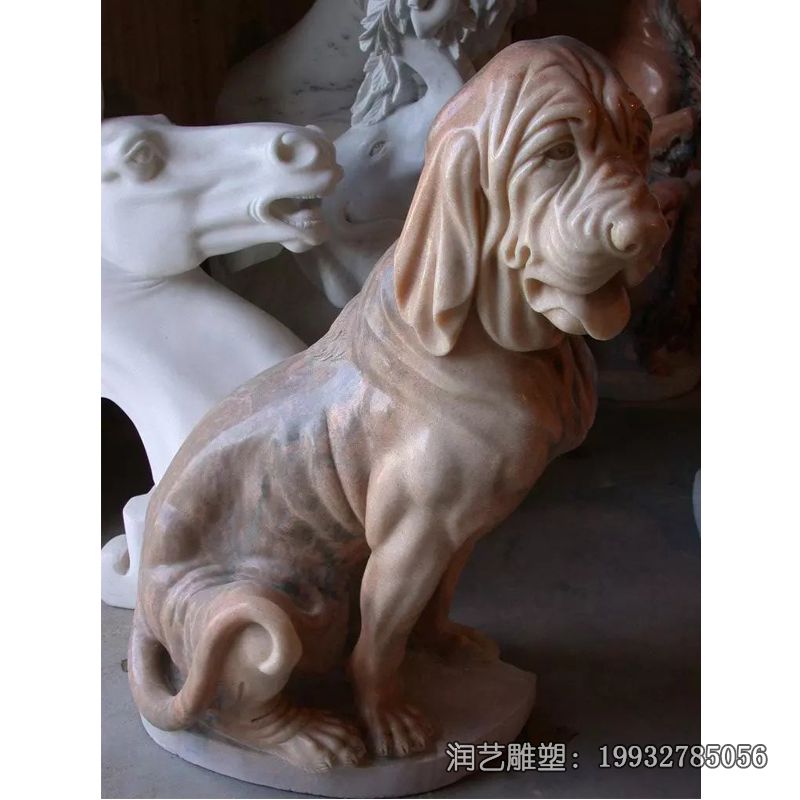 石雕动物狗雕塑 石雕动物狗雕塑