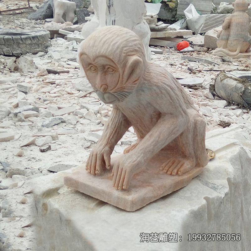 石雕猴子动物雕塑 石雕猴子动物雕塑