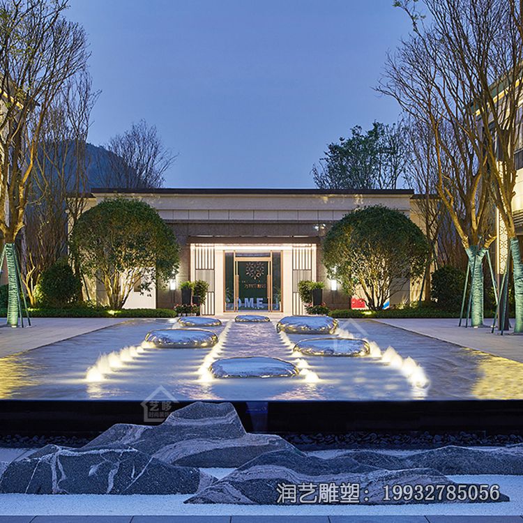 小区不锈钢抽象景观石雕塑 小区不锈钢抽象景观石雕塑