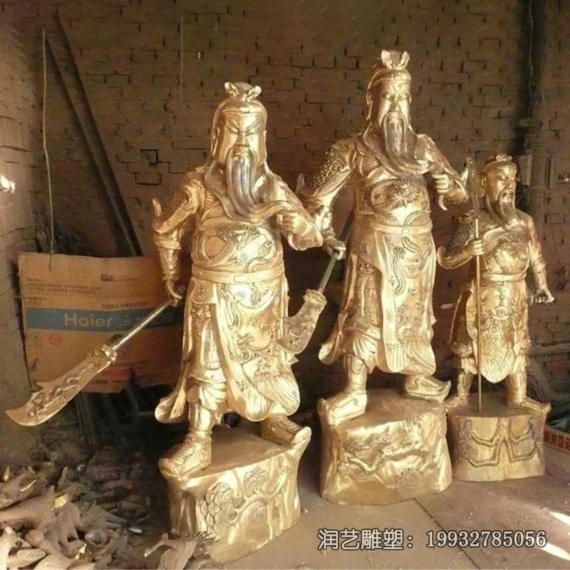铜雕关公人物雕塑 铜雕关公人物雕塑