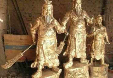 铜雕关公人物雕塑
