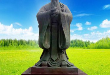 铜雕孔子人物雕塑
