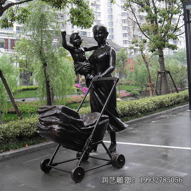 铜雕母子人物雕塑 铜雕母子人物雕塑