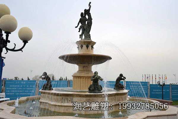 小区喷泉铜雕雕塑 小区喷泉铜雕雕塑