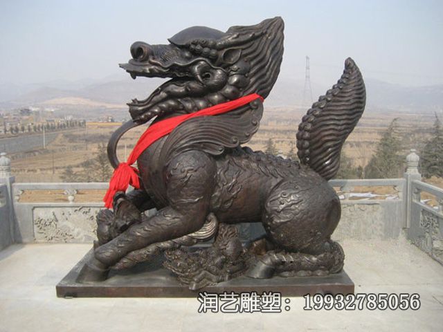 铜雕麒麟雕塑 铜雕麒麟雕塑
