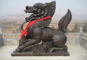铜雕麒麟雕塑