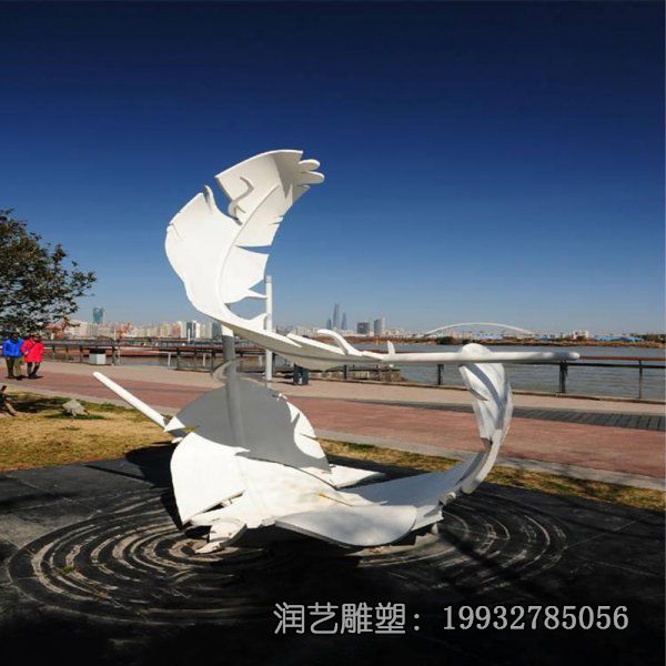 户外不锈钢羽毛景观雕塑 户外不锈钢羽毛景观雕塑