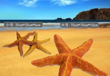公园玻璃钢海星雕塑