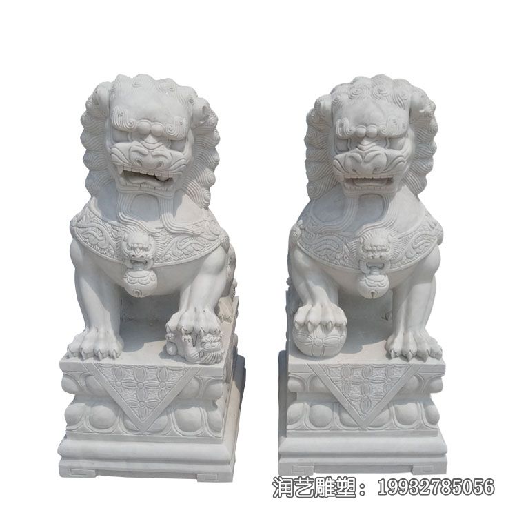 门口石雕狮子雕塑 门口石雕狮子雕塑