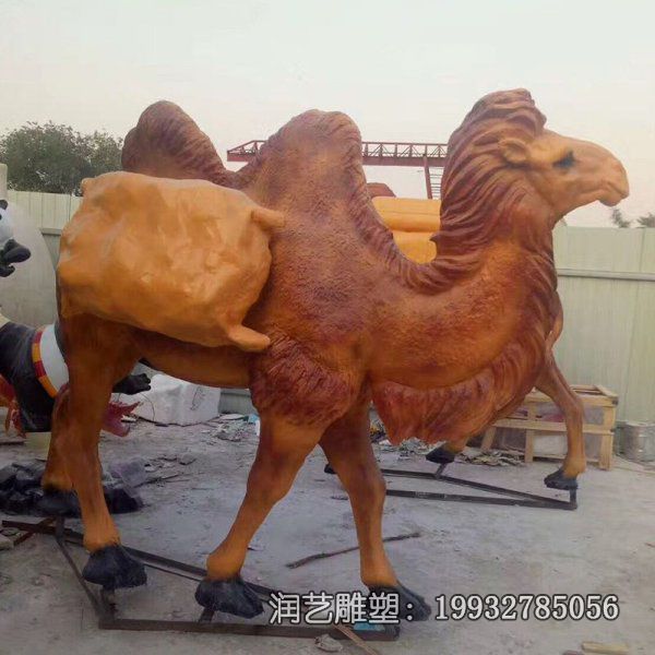 玻璃钢动物骆驼雕塑 玻璃钢动物骆驼雕塑