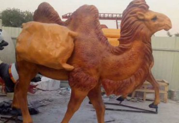 玻璃钢动物骆驼雕塑