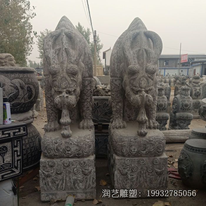 石雕避水兽雕塑 石雕避水兽雕塑