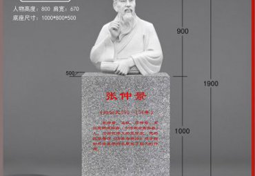 张仲景人物石雕雕塑