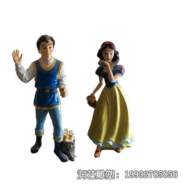 玻璃钢白雪公主人物雕塑 玻璃钢白雪公主人物雕塑
