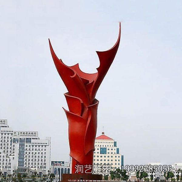 小区不锈钢火炬景观雕塑 小区不锈钢火炬景观雕塑