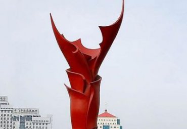 小区不锈钢火炬景观雕塑