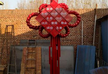 不锈钢商场中国结景观雕塑
