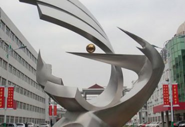 校园不锈钢景观抽象雕塑