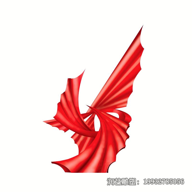 不锈钢抽象风筝雕塑 不锈钢抽象风筝雕塑