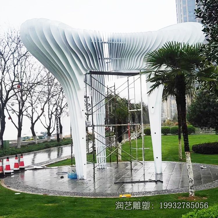 抽象不锈钢云朵景观雕塑 抽象不锈钢云朵景观雕塑