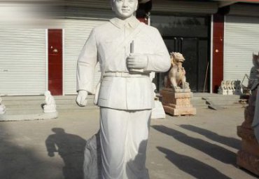 石雕名人雷锋雕塑