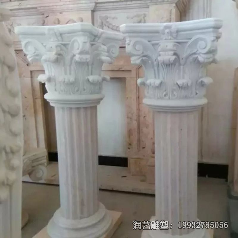 石雕欧式罗马柱雕塑 石雕欧式罗马柱雕塑