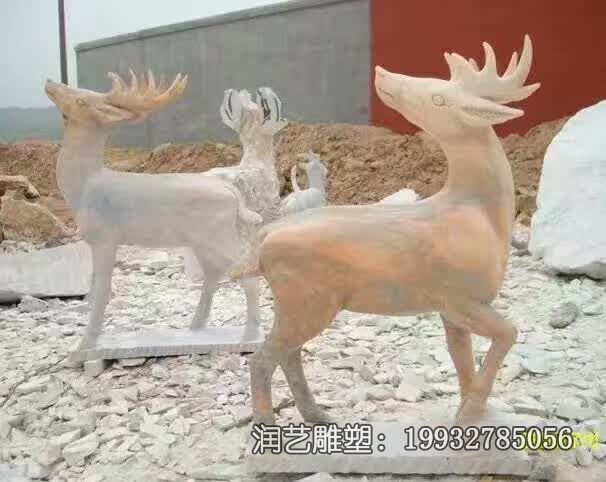 石雕动物鹿雕塑 石雕动物鹿雕塑