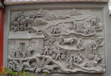 石雕二十四孝浮雕雕塑
