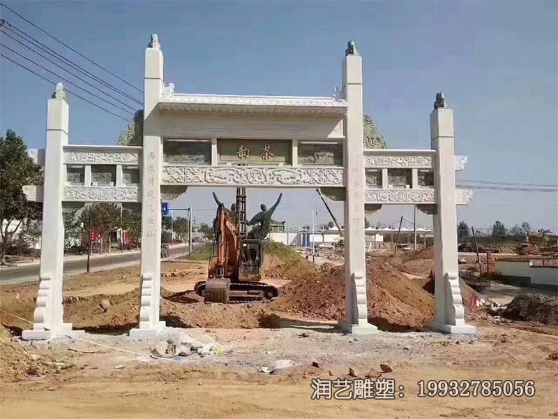 石雕广场牌坊雕塑 石雕广场牌坊雕塑