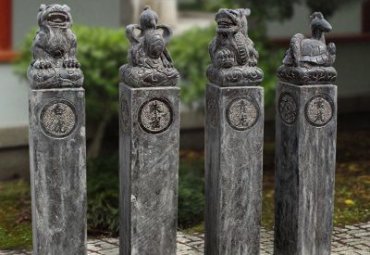 园林拴马桩石雕雕塑