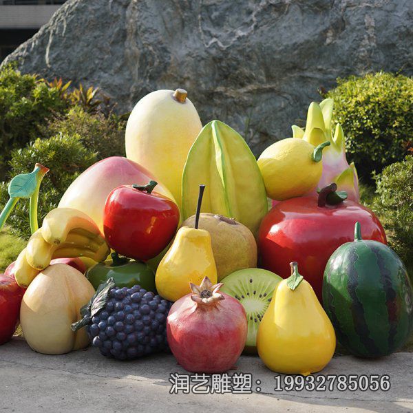 玻璃钢水果雕塑 玻璃钢水果雕塑
