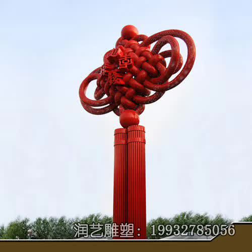 景区不锈钢中国结雕塑 景区不锈钢中国结雕塑