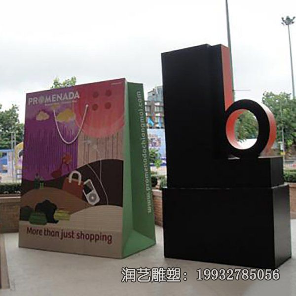 不锈钢酒店购物袋雕塑 不锈钢酒店购物袋雕塑
