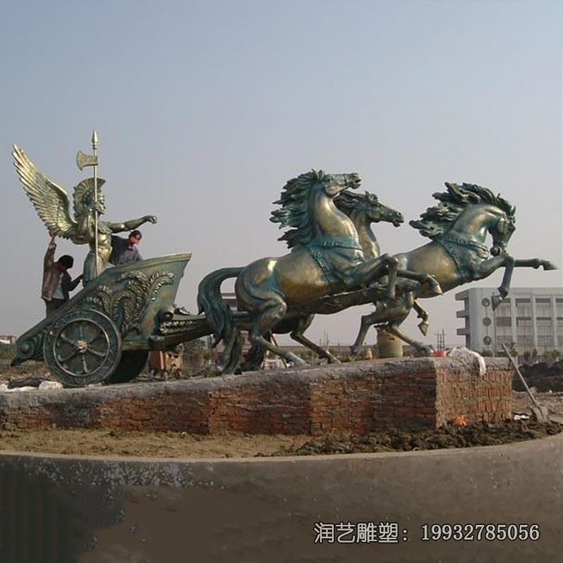 铜雕阿波罗战车雕塑 铜雕阿波罗战车雕塑