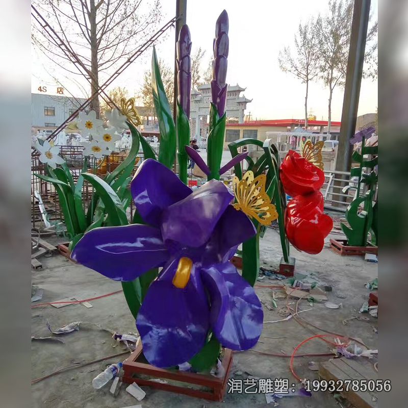 景观不锈钢花雕塑 景观不锈钢花雕塑