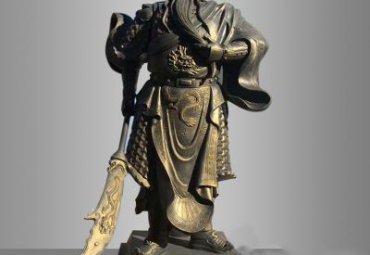 古代关公铜雕雕塑